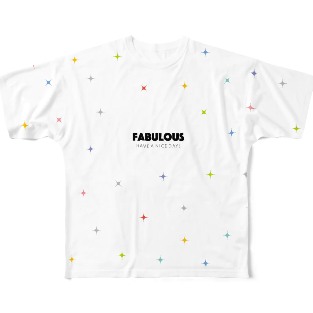 せんき🐰デザインする人の日常はファビュラス All-Over Print T-Shirt