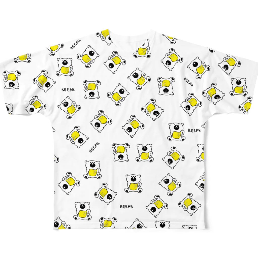 4kakeクリエイティブワーク SUZURI SHOPのBEEAR大量発生中！ All-Over Print T-Shirt