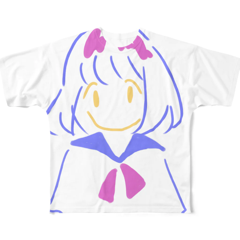 ひらめのおんなのこ その１ All-Over Print T-Shirt