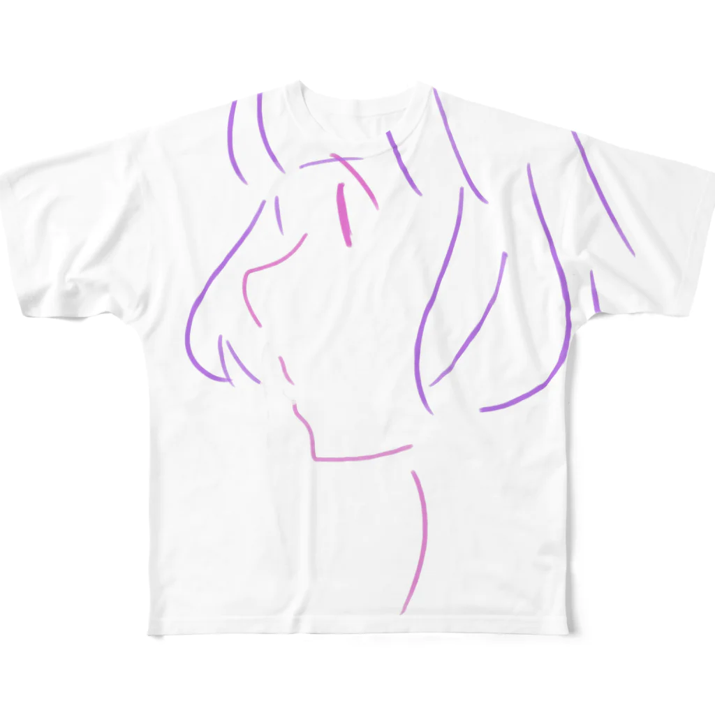 ひらめのおんなのこ その２ All-Over Print T-Shirt