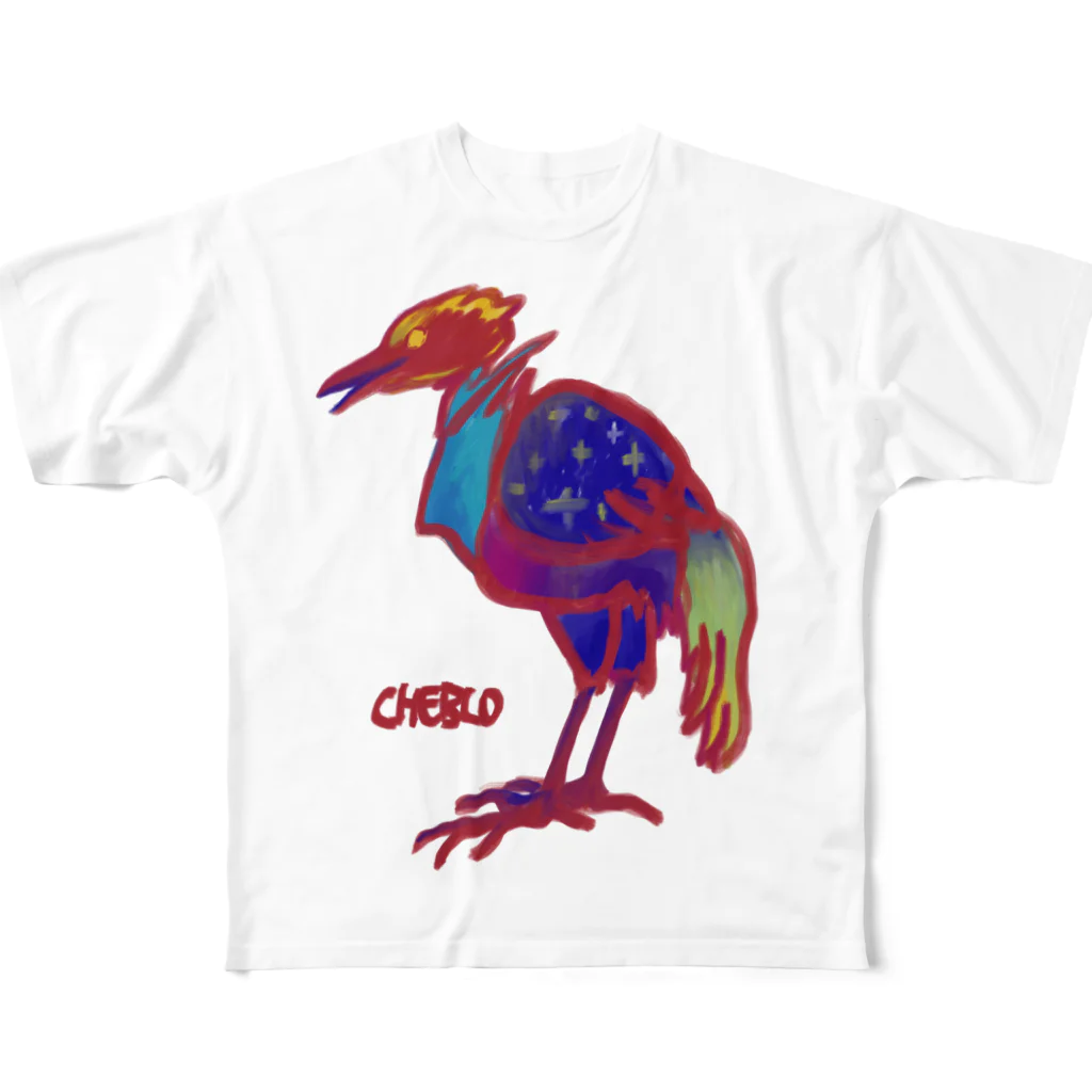 CHEBLOのC.B.Bird フルグラフィックTシャツ
