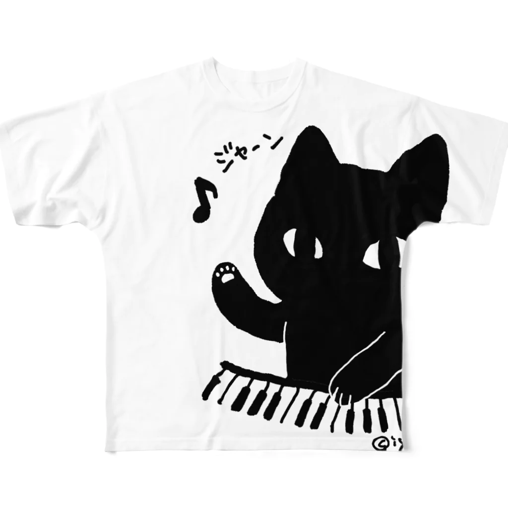 いよかん shopのジャーンねこ フルグラフィックTシャツ