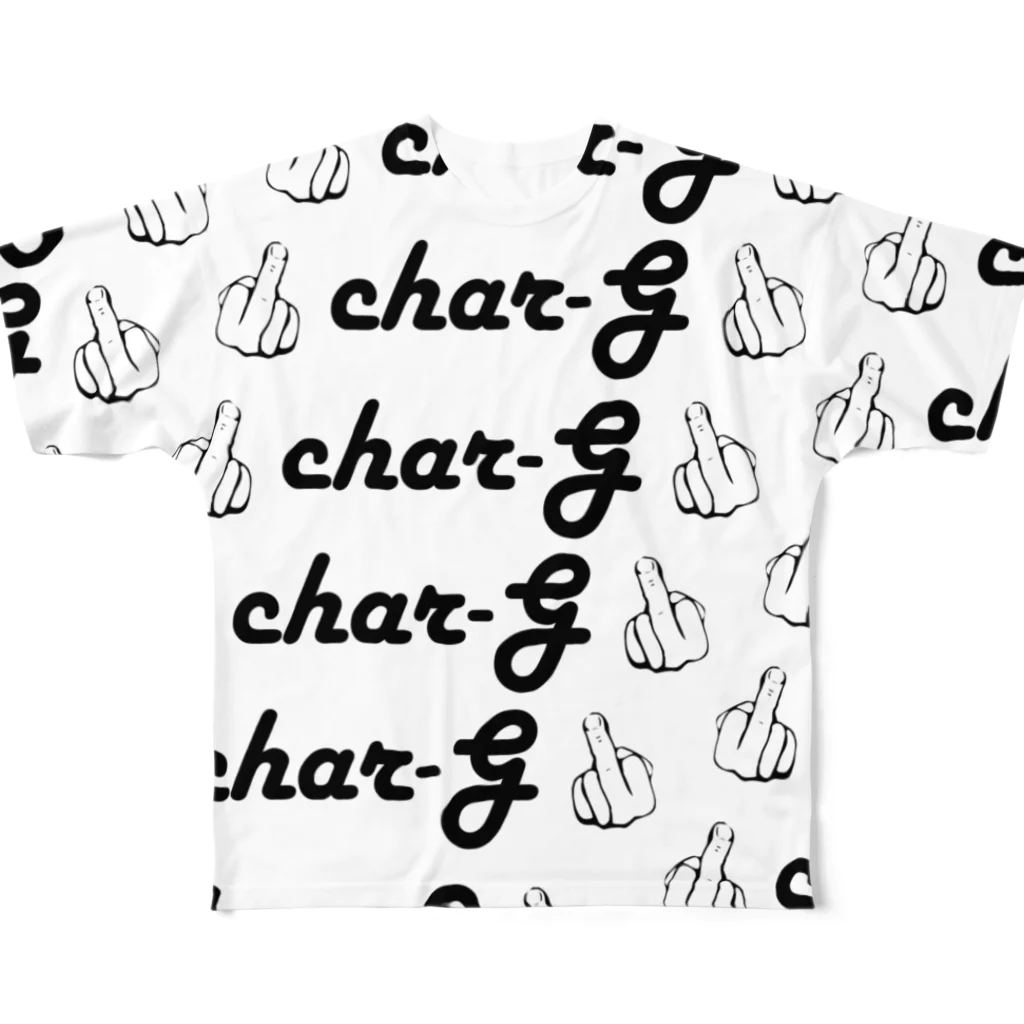 SmokingGarageのChar-G フルグラフィックTシャツ