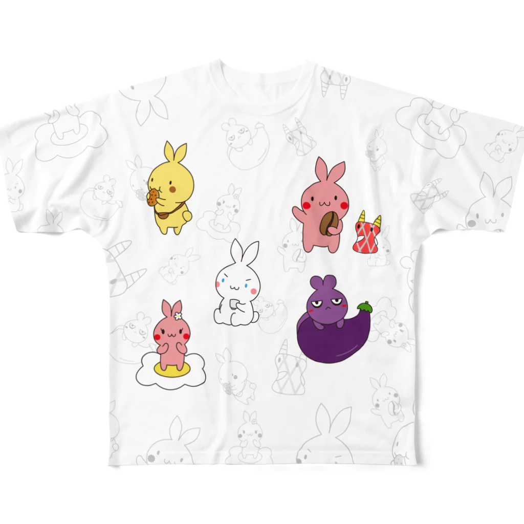 おおはらつかさのおみせのこうべりおんずTシャツ All-Over Print T-Shirt