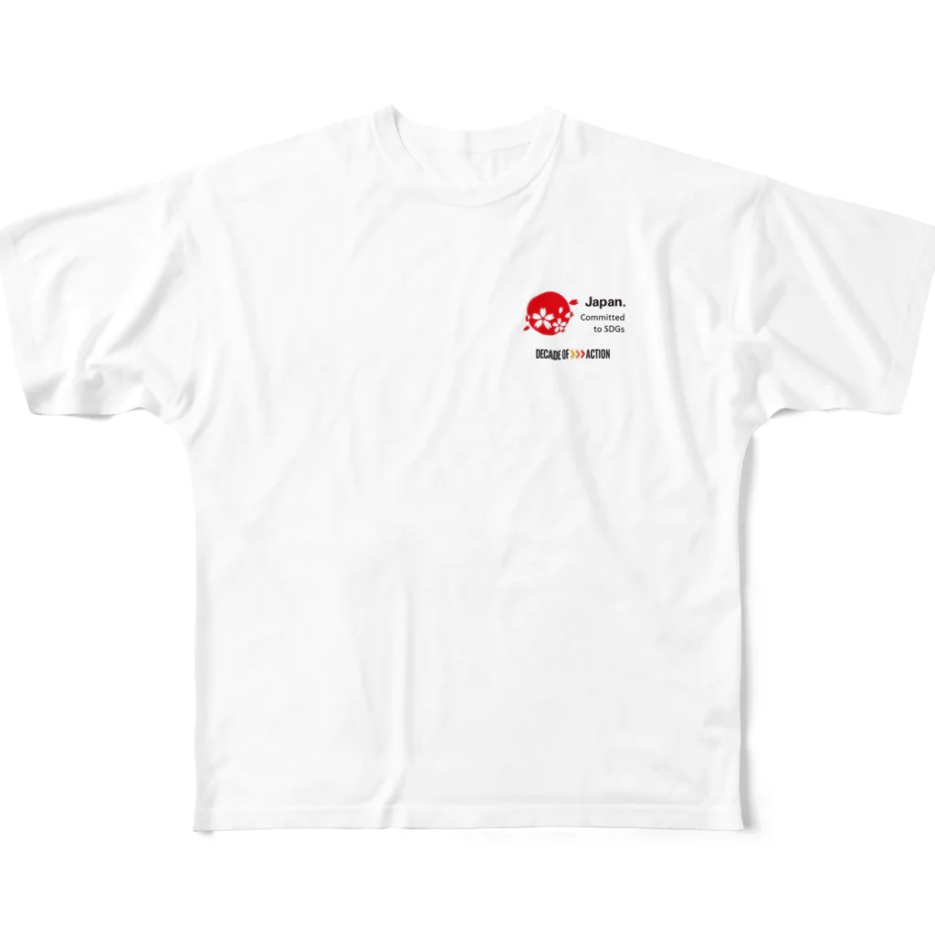 開運CROSS❖JAPAN。のJAPAN SDGs All-Over Print T-Shirt