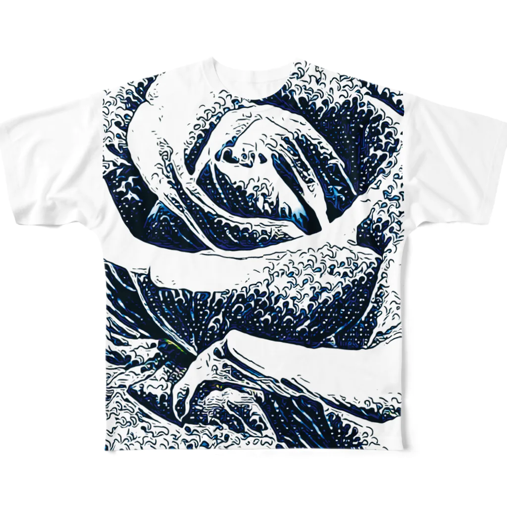 MomenTees ANNEXの浮世の薔薇 All-Over Print T-Shirt