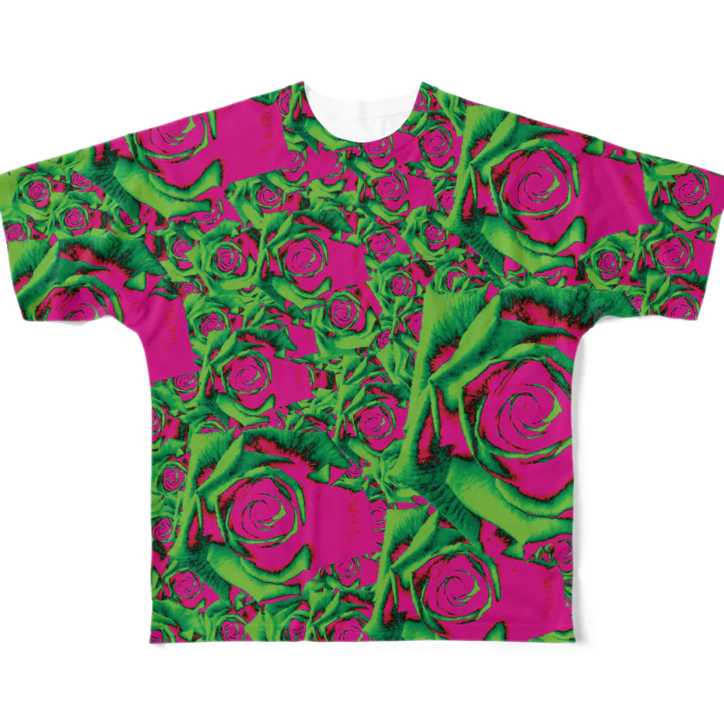  1st Shunzo's boutique の薔薇の嵐 All-Over Print T-Shirt