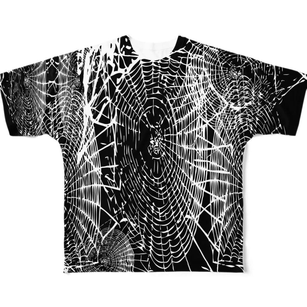  1st Shunzo's boutique のspiderweb All-Over Print T-Shirt