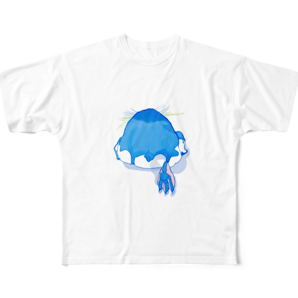 peppe3gouのイワトビペンギンのおしり All-Over Print T-Shirt