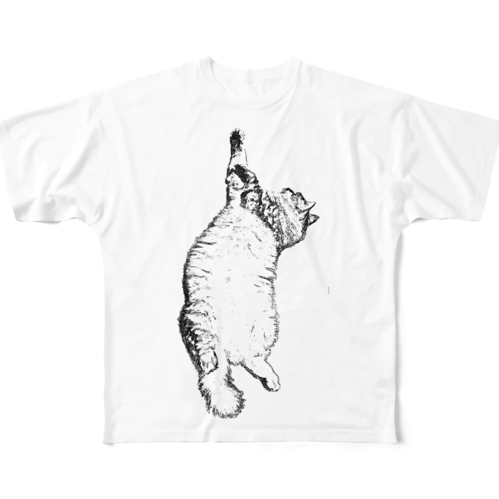 マロマロの猫踊り...？ フルグラフィックTシャツ