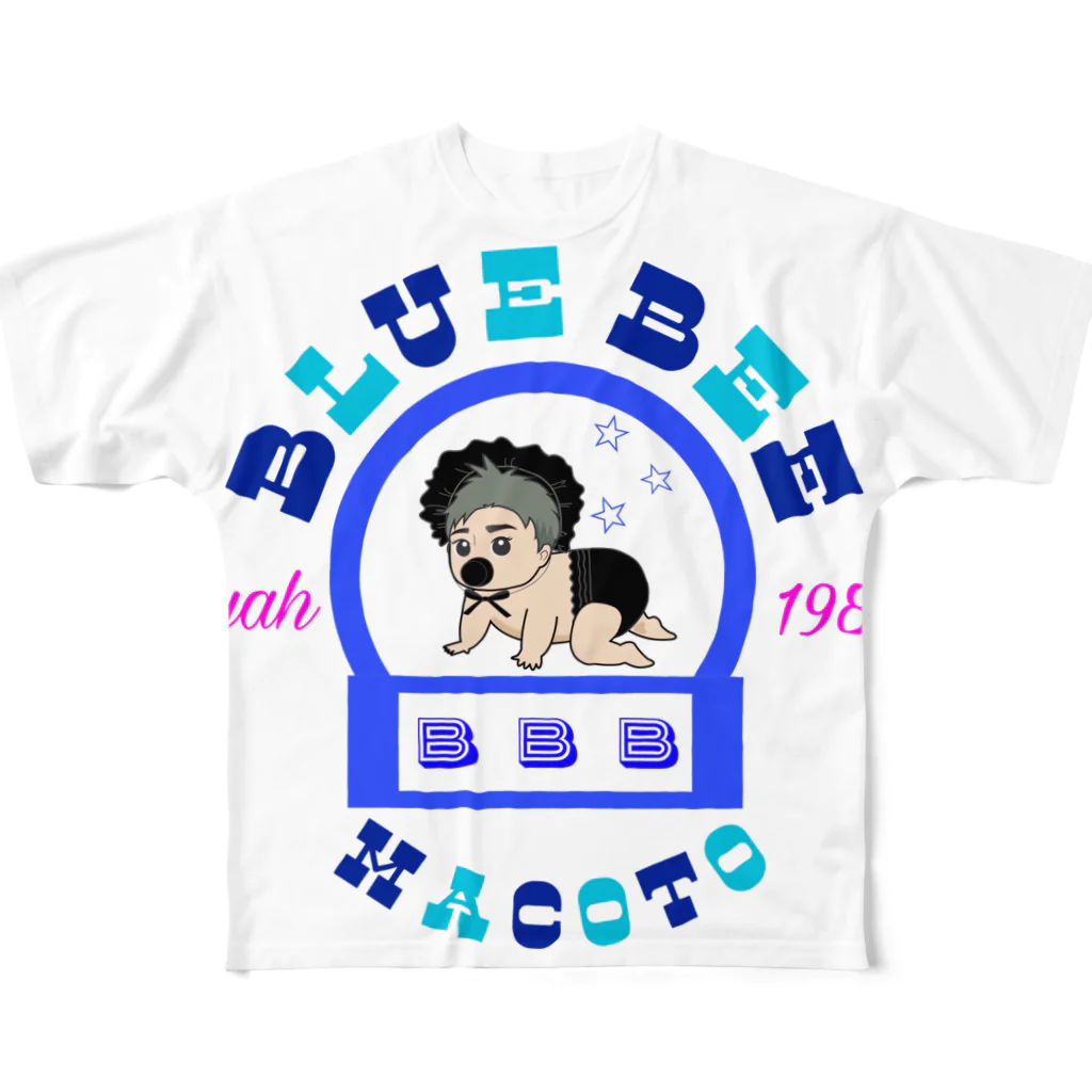 bluebeebarのBBB フルグラフィックTシャツ