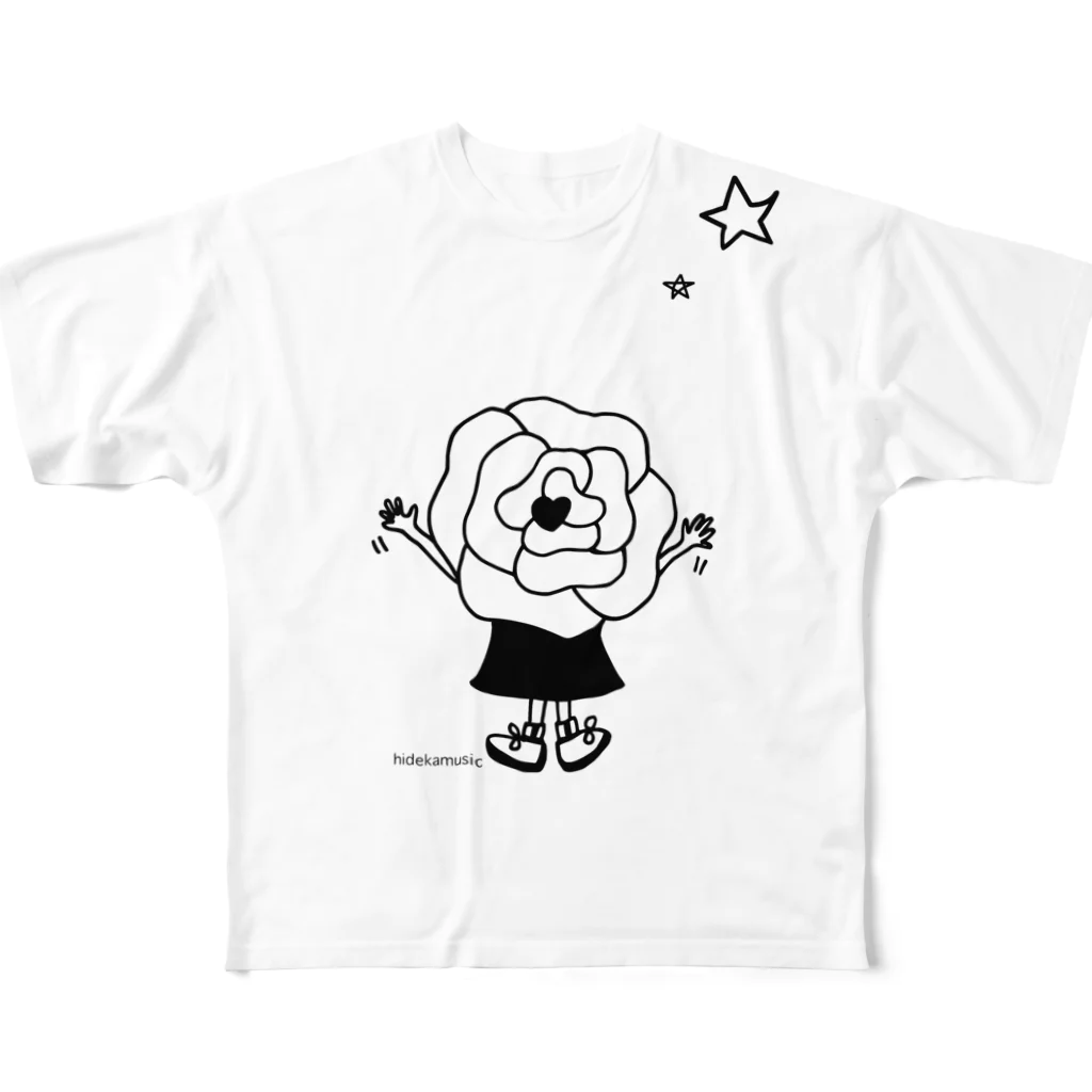 hidekaMusicの夢見る”のうちゃん” All-Over Print T-Shirt