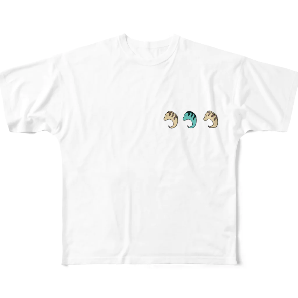 カレイドスコオプのうみのいきもの(うつぼブラザーズ) フルグラフィックTシャツ