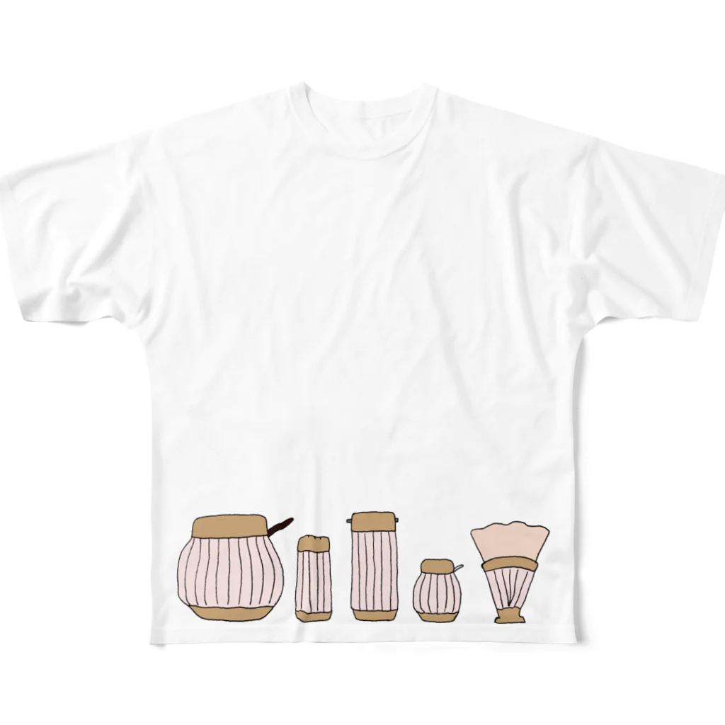 気ままに創作　よろず堂のおいしい食卓 フルグラフィックTシャツ