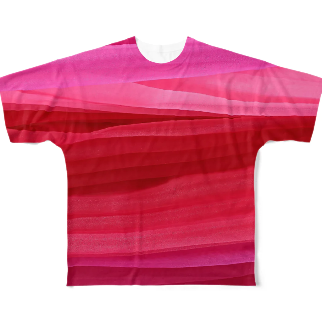 カヨラボ　スズリショップのコーラルおーがんじー All-Over Print T-Shirt