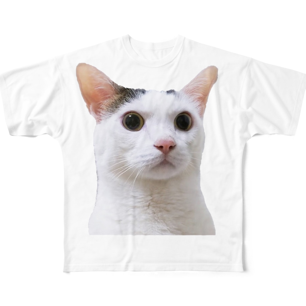 デッカイびっくりチロさん半袖 ねこほうチャンネル公式グッズ Nekohou のフルグラフィックtシャツ通販 Suzuri スズリ