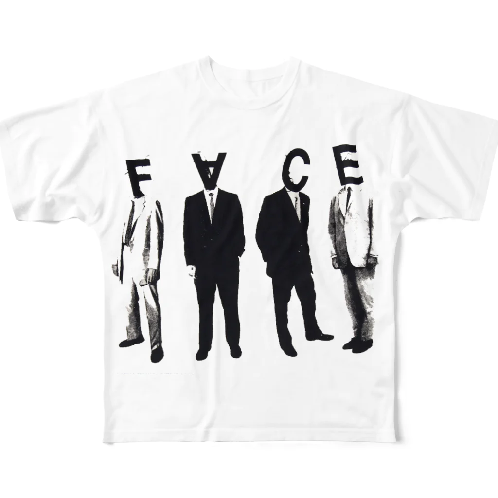 PES me ROUCHAの[FACE] フルグラフィックTシャツ