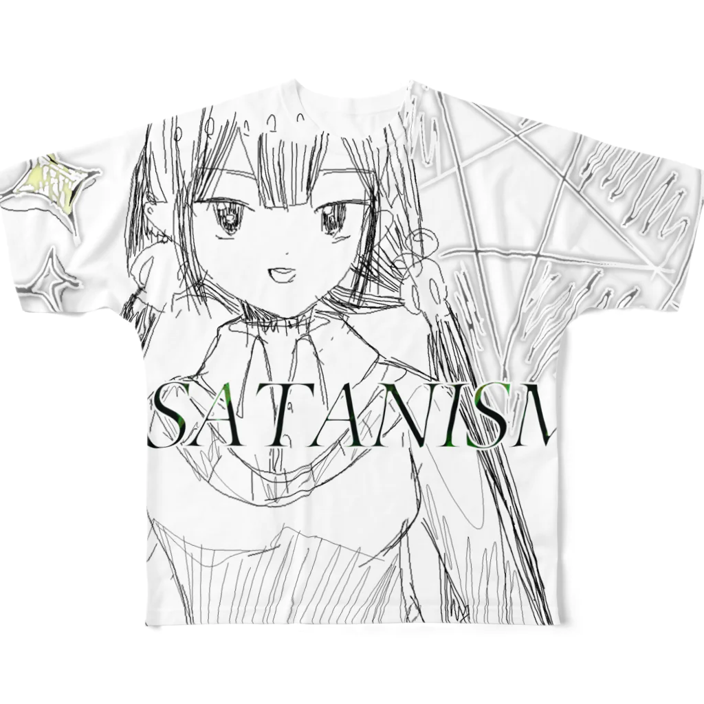 SHINAのSATANISM All-Over Print T-Shirt