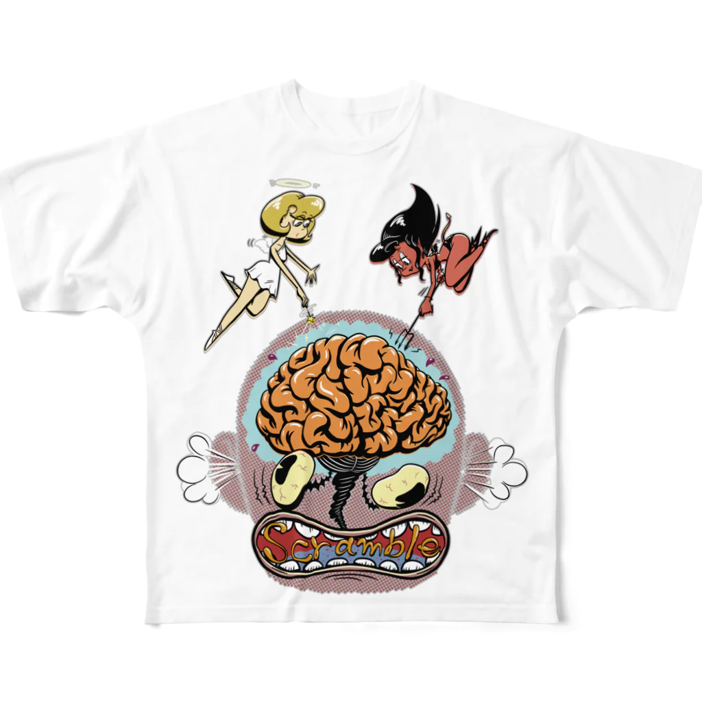 nidan-illustrationの“scramble" All-Over Print T-Shirt