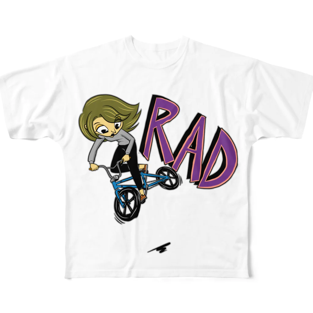 nidan-illustrationの"RAD" 1 フルグラフィックTシャツ