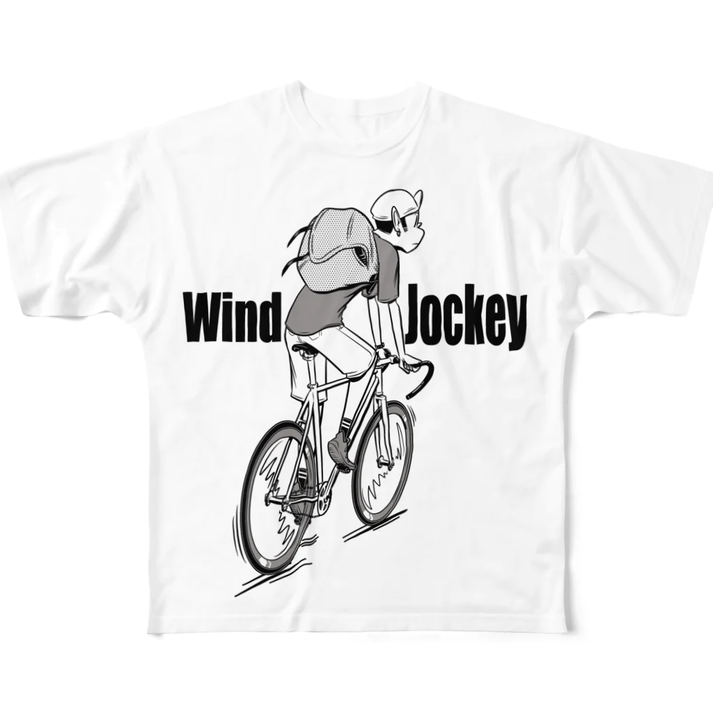 nidan-illustrationの"Wind Jockey" フルグラフィックTシャツ