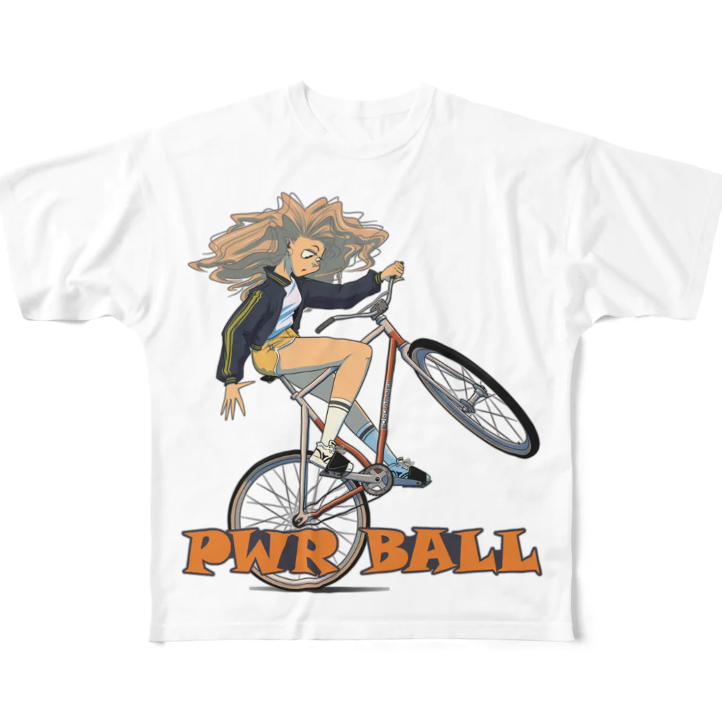 nidan-illustrationの"PWR BALL" フルグラフィックTシャツ