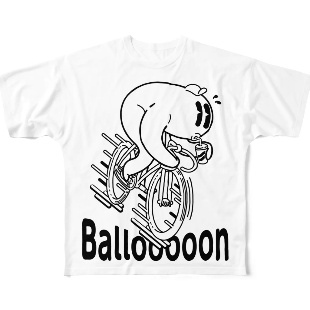 nidan-illustrationの"Ballooooon" #1 All-Over Print T-Shirt