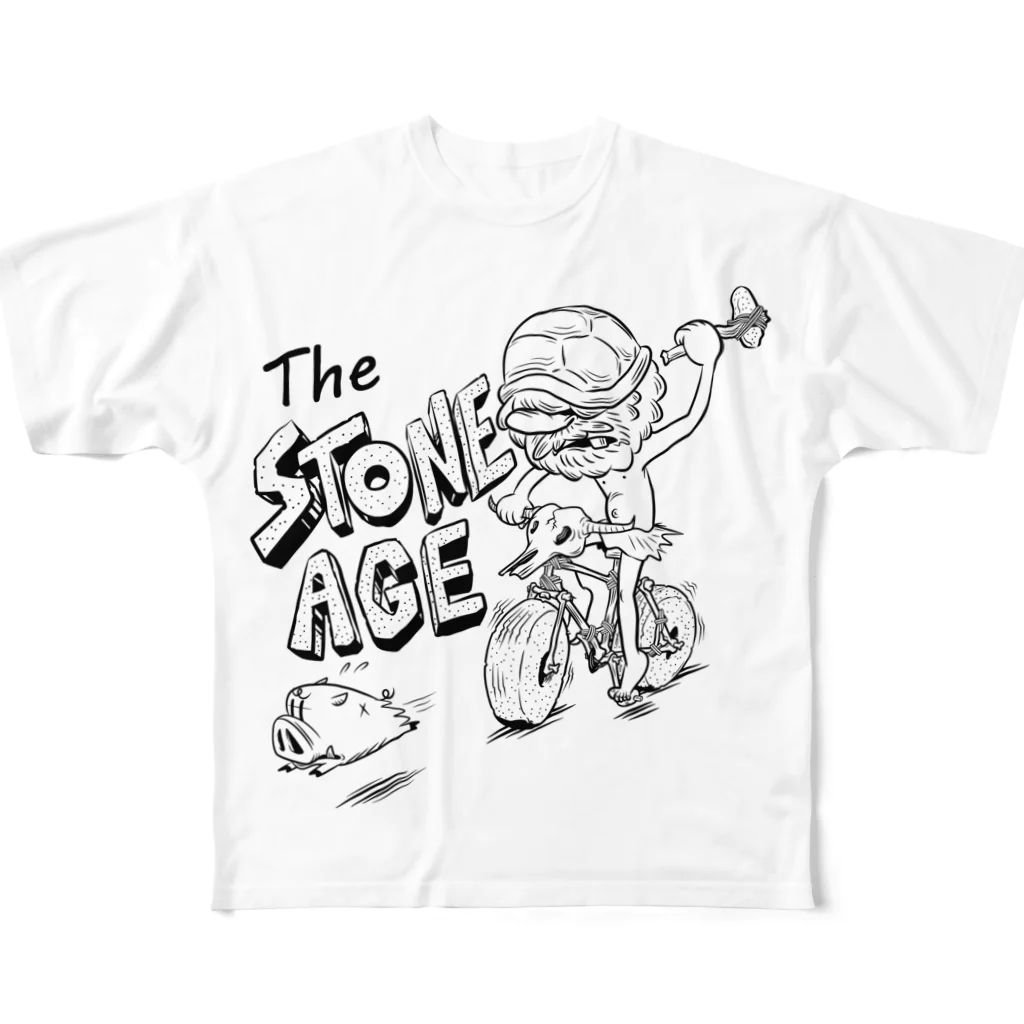 nidan-illustrationの"The STONE AGE" #1 フルグラフィックTシャツ