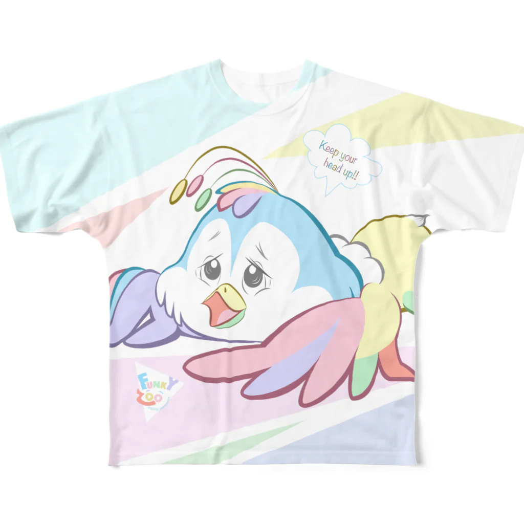 やまもとしんじのコトリ 〜FUNKY ZOO〜 フルグラフィックTシャツ