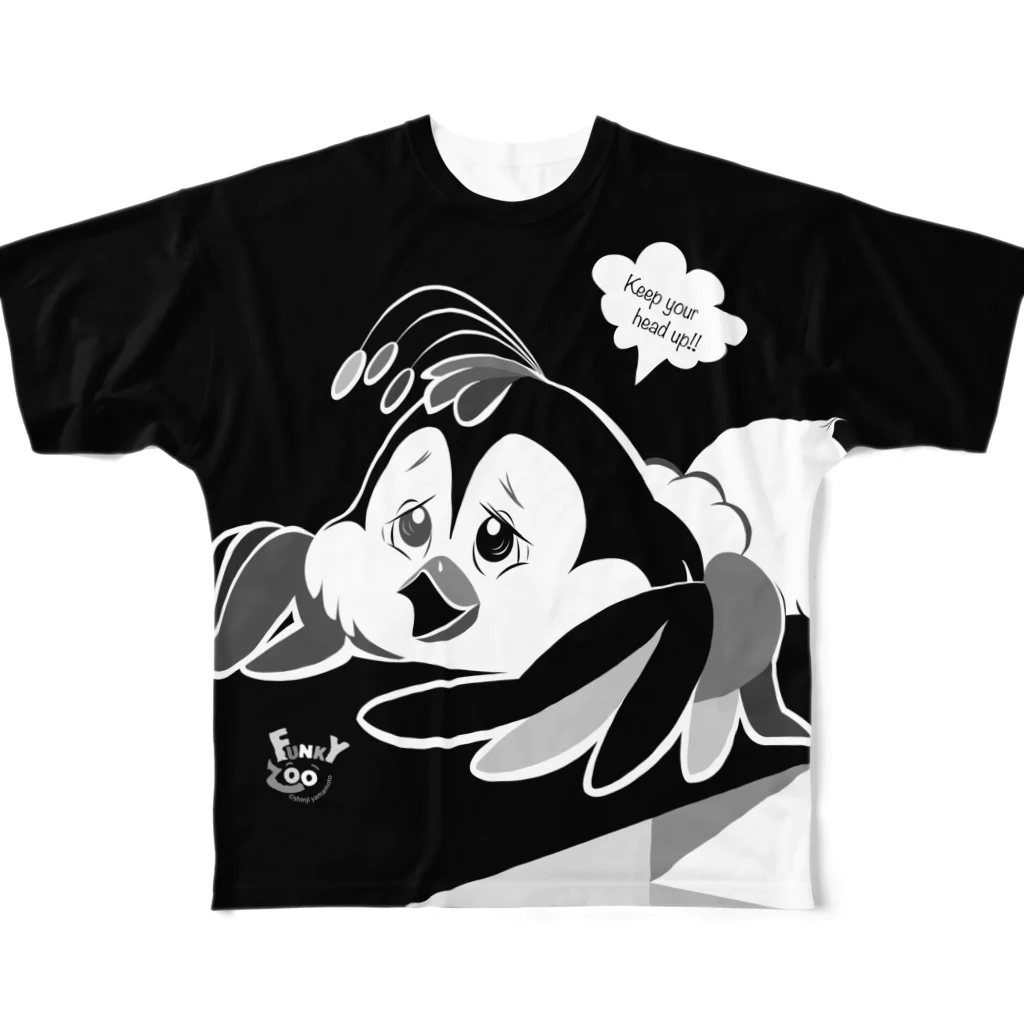 やまもとしんじのコトリ 〜FUNKY ZOO〜 フルグラフィックTシャツ