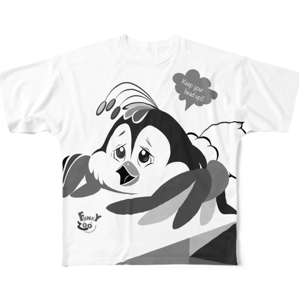 やまもとしんじのコトリ 〜FUNKY ZOO〜 フルグラフィックTシャツ