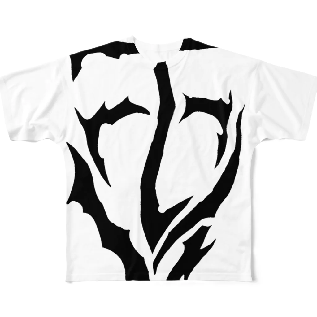 MYSTのデザイン1号『あ』 フルグラフィックTシャツ