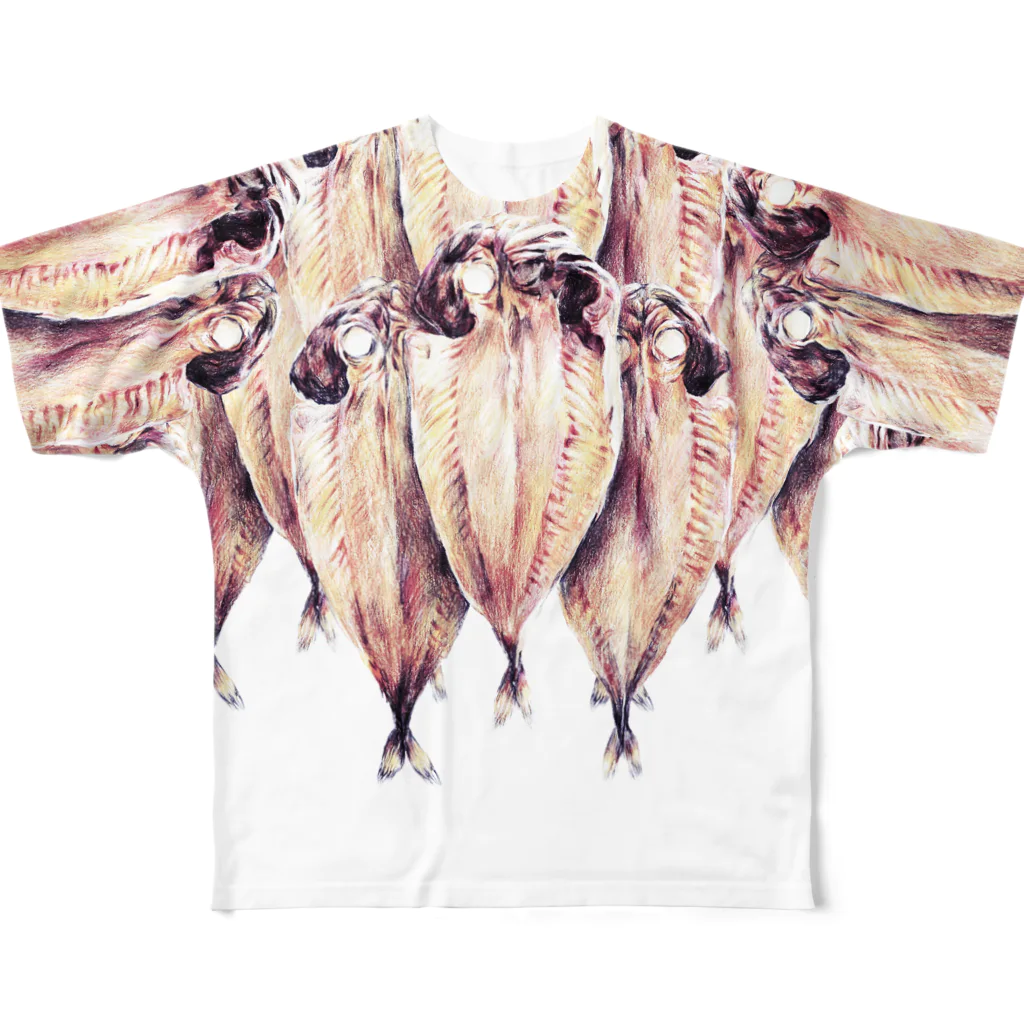 sand_ricefieldのアジ All-Over Print T-Shirt