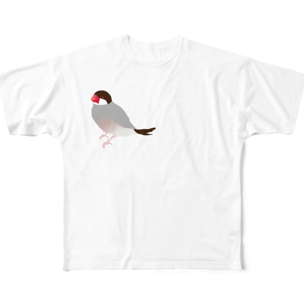 comet-yのノーマル文鳥さん All-Over Print T-Shirt