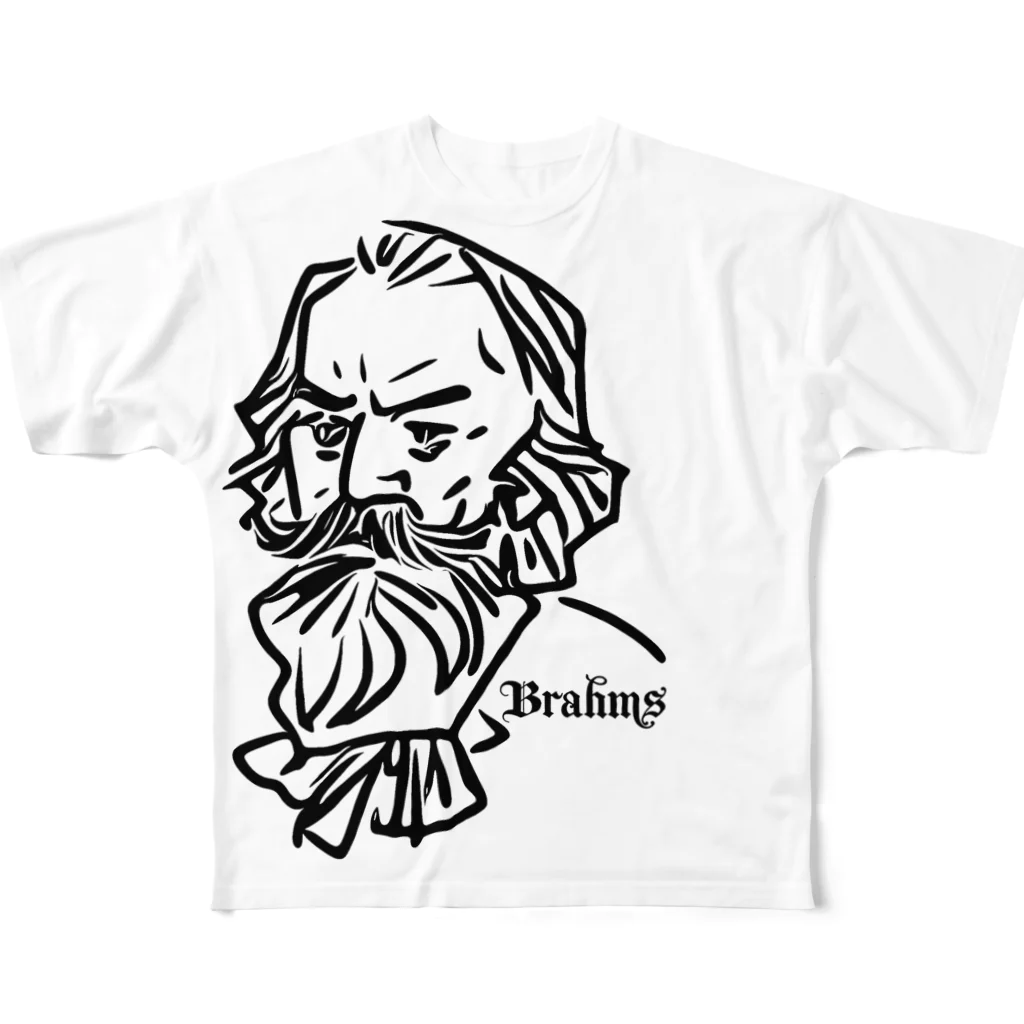 GraphicersのBrahms All-Over Print T-Shirt