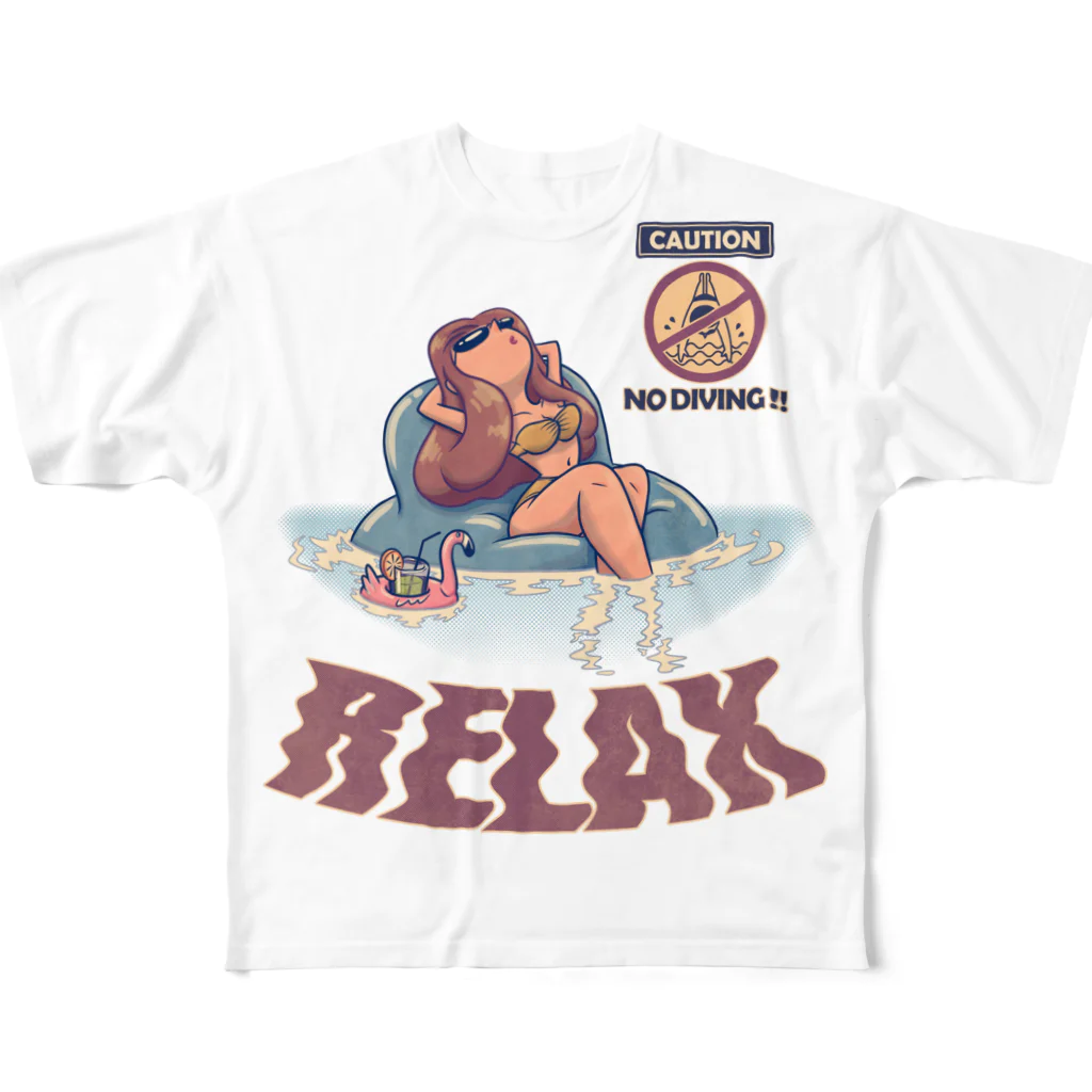 nidan-illustrationの"RELAX" All-Over Print T-Shirt