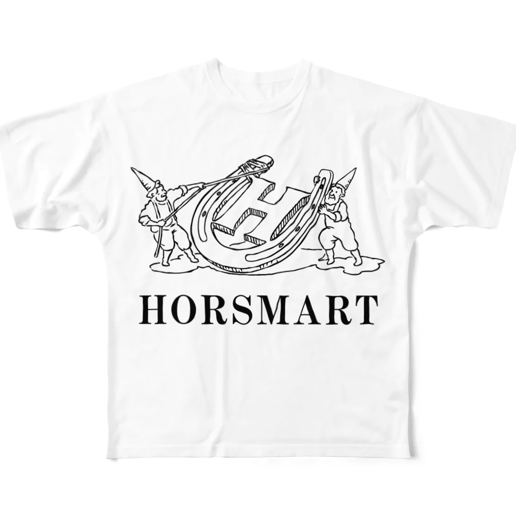 HORSMART公式ショップの色選べます『HORSMARTオリジナル商品』 フルグラフィックTシャツ