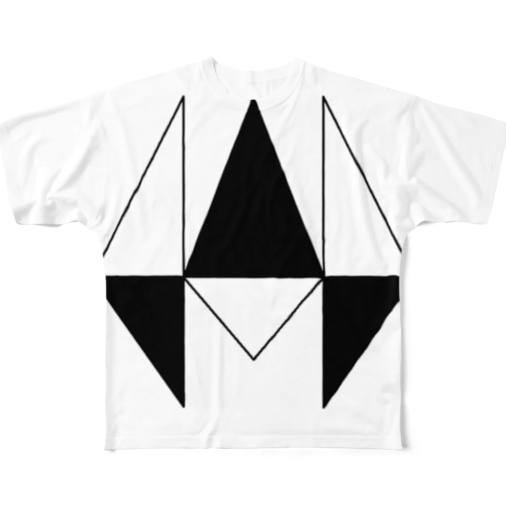 wayward storeの(SIZE-L)wayward logoT type-B フルグラフィックTシャツ