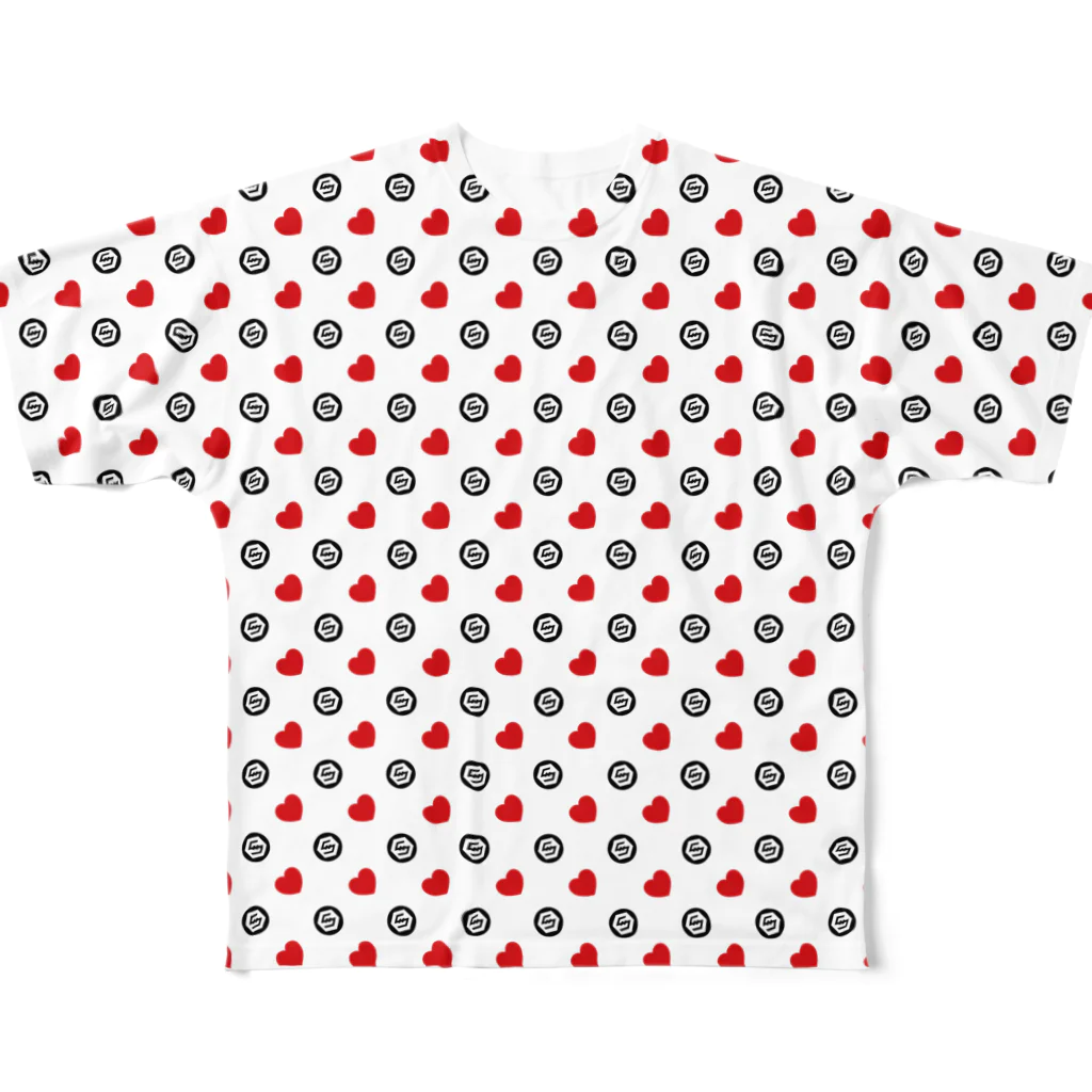 ＩＯＳＴのHeart & IOST WH All-Over Print T-Shirt