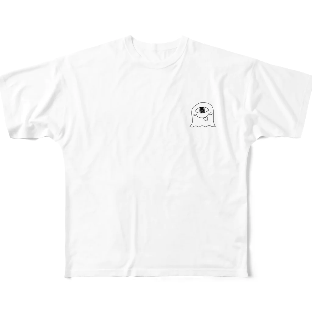 がらぱごす神社の私は働きたくない(両面印刷ver.) All-Over Print T-Shirt