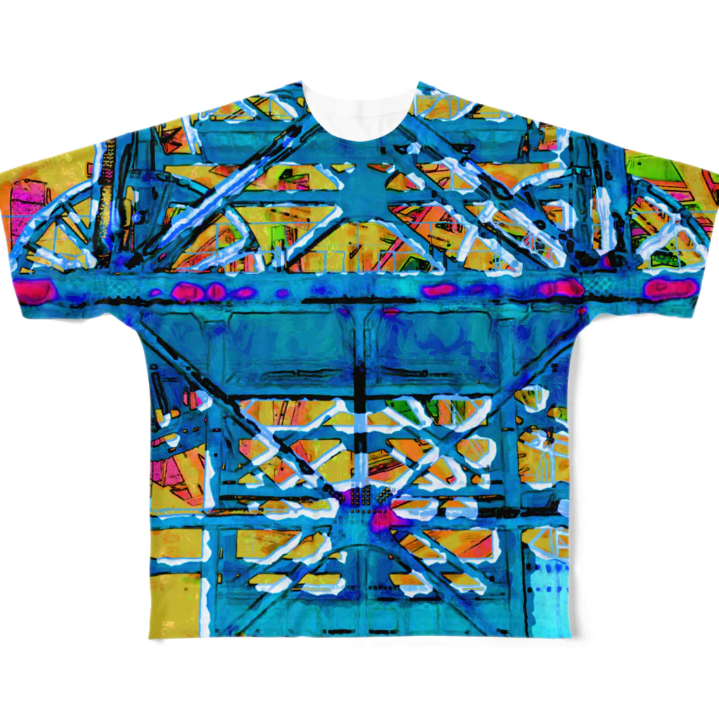 カニデザインのPsychedelic Shaft All-Over Print T-Shirt