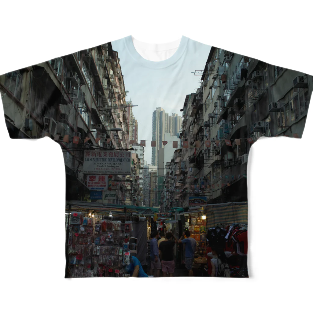 JUN MURAKAMIのHong Kong Tung Choi St フルグラフィックTシャツ