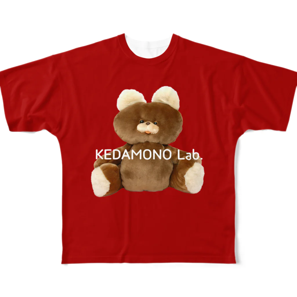 KEDAMONO Lab.のむくみちゃんRED フルグラフィックTシャツ