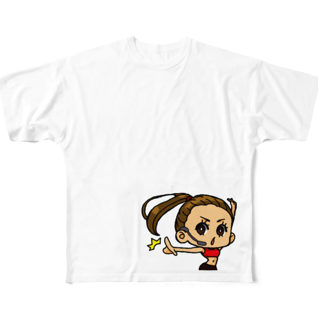 エアロビのお姉さんSHOPのビシ！ All-Over Print T-Shirt