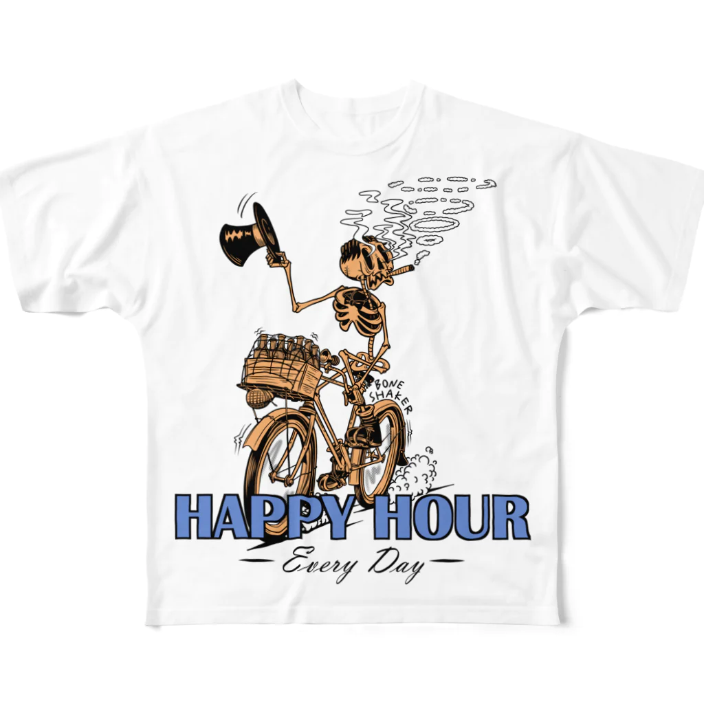 nidan-illustrationの"HAPPY HOUR"(clr) #1 All-Over Print T-Shirt