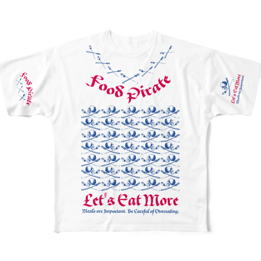 LONESOME TYPE ススのFood Pirate Crew（Boatswain） フルグラフィックTシャツ