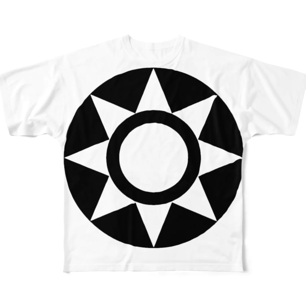 そいねアートの吸い込むフープT All-Over Print T-Shirt