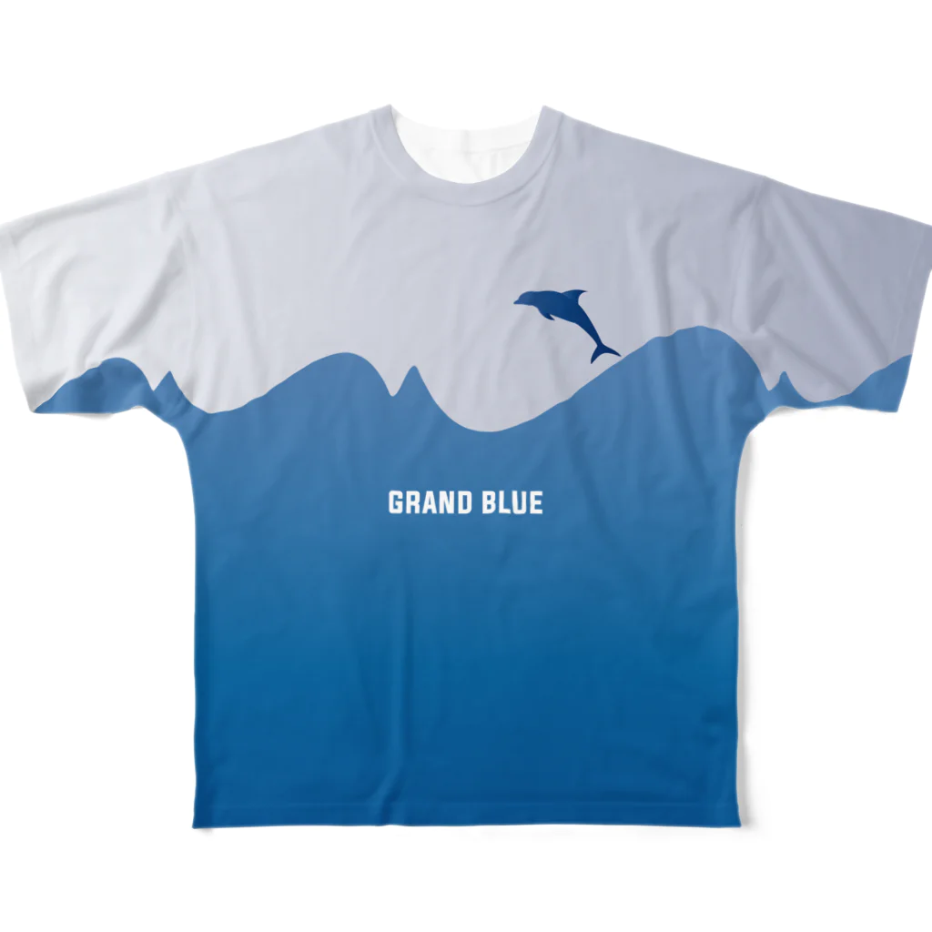 GenerousのGrand Blue フルグラフィックTシャツ