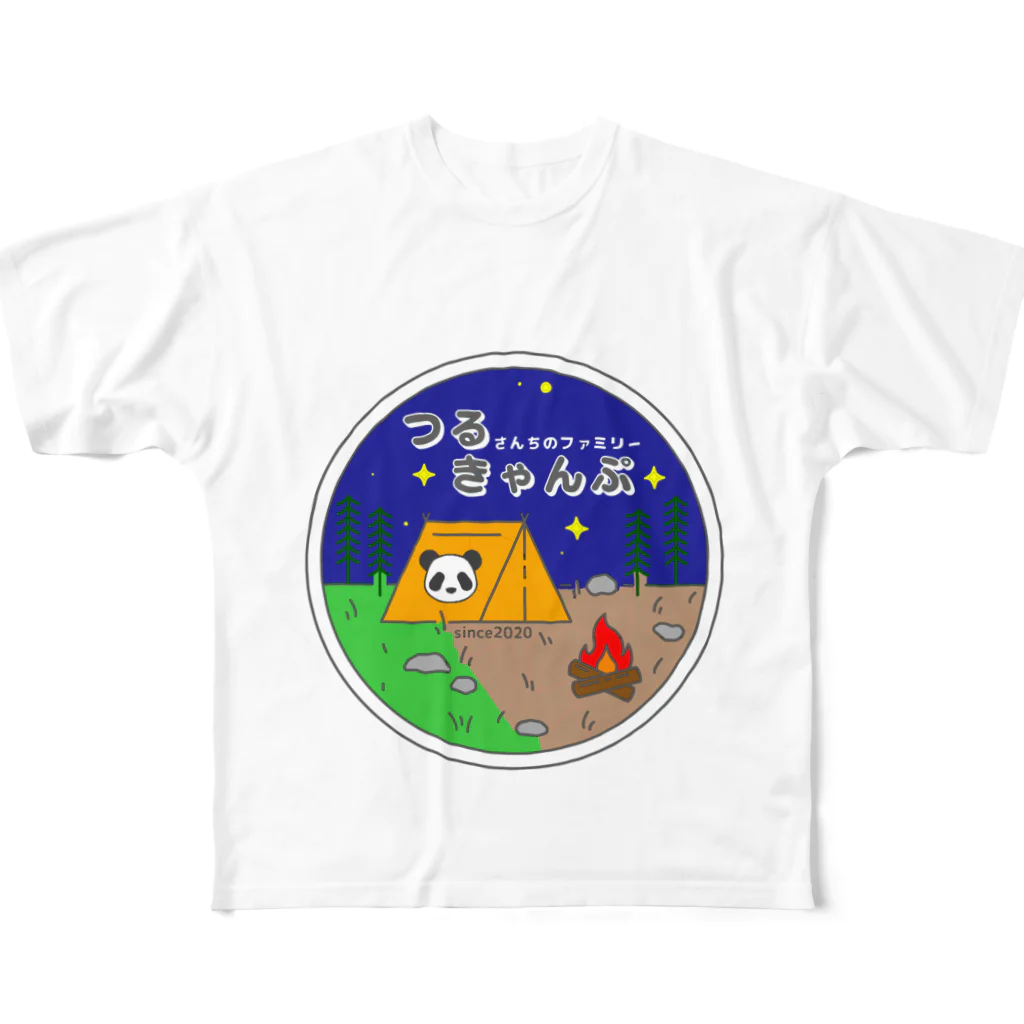 つるきゃんぷのつるきゃんぷ 丸カラー All-Over Print T-Shirt