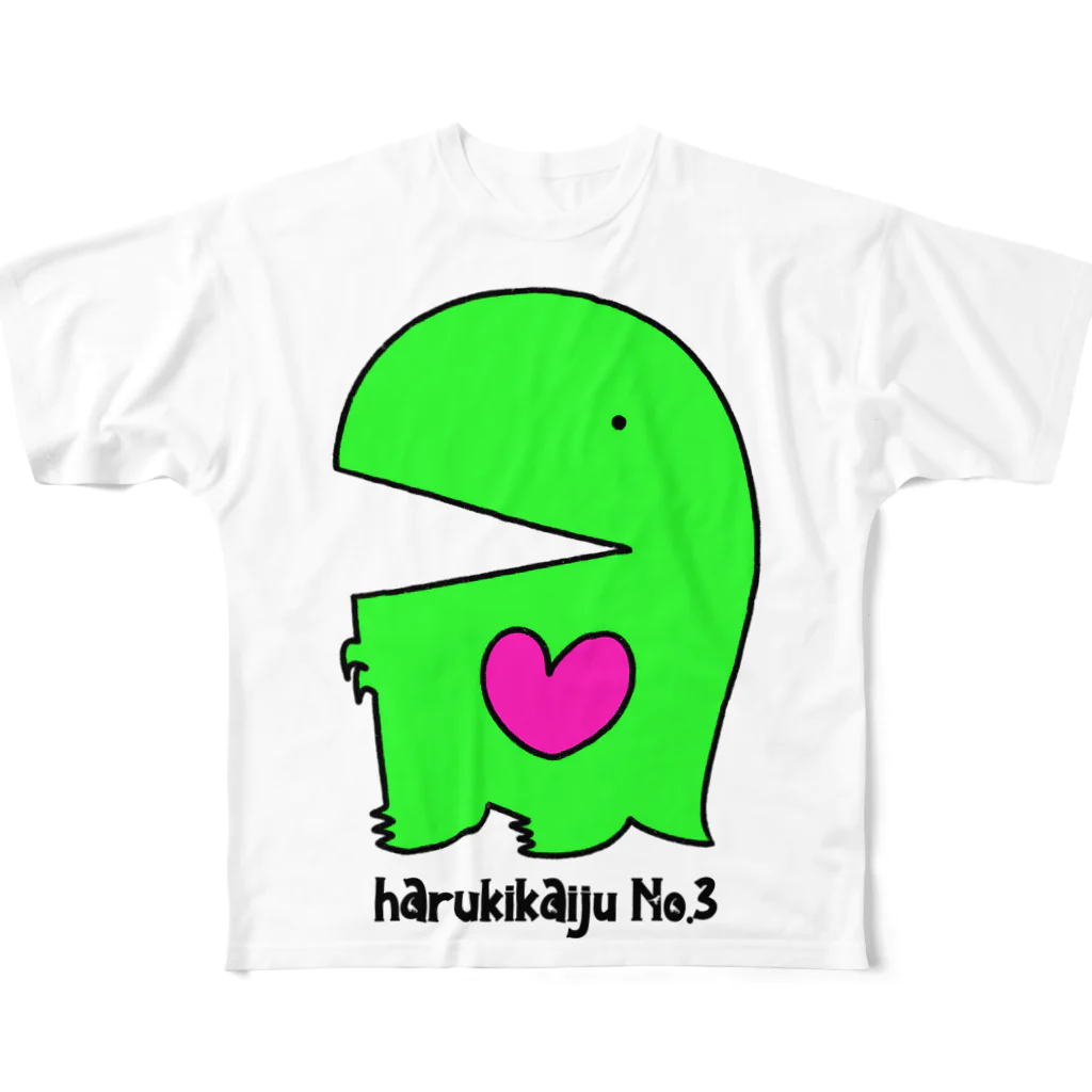 haruki kaiju storeのharuki kaiju No.3 2021 summer フルグラフィックTシャツ